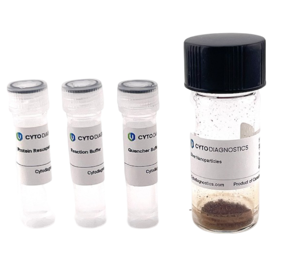 80nm NHS-Activated Silver Nanoparticle Conjugation Kit (MIDI Scale-Up Kit)