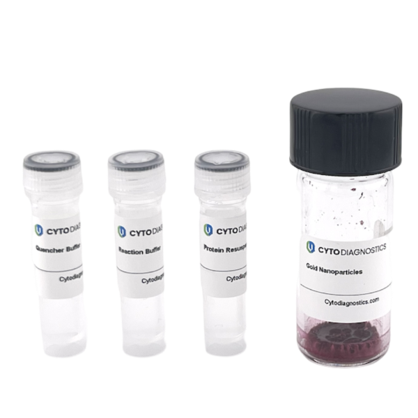 100nm NHS-Activated Gold Nanoparticle Conjugation Kit (MIDI Scale-Up Kit)